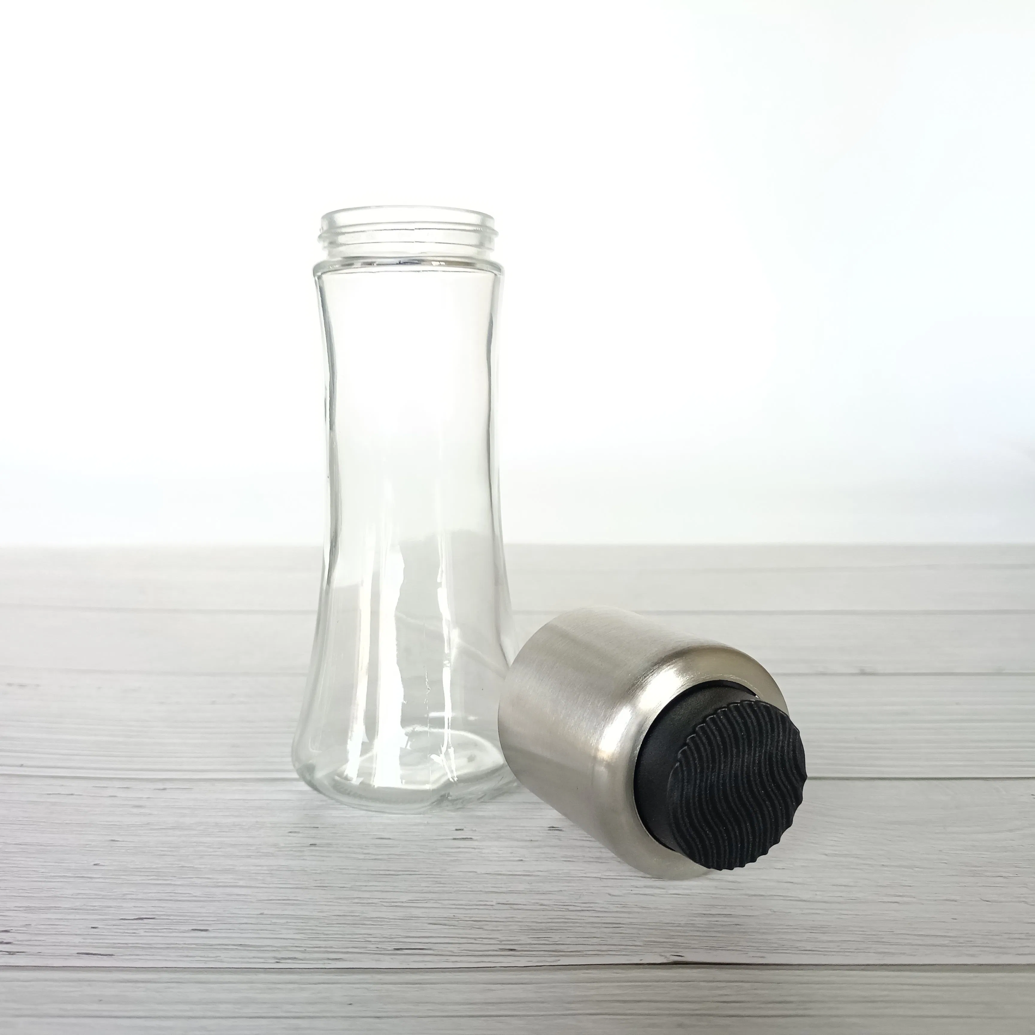 Kitchen Stainless Steel Push Type Oil Mister BBQ Salad Glass Oil Sprayer Bottle for Cooking