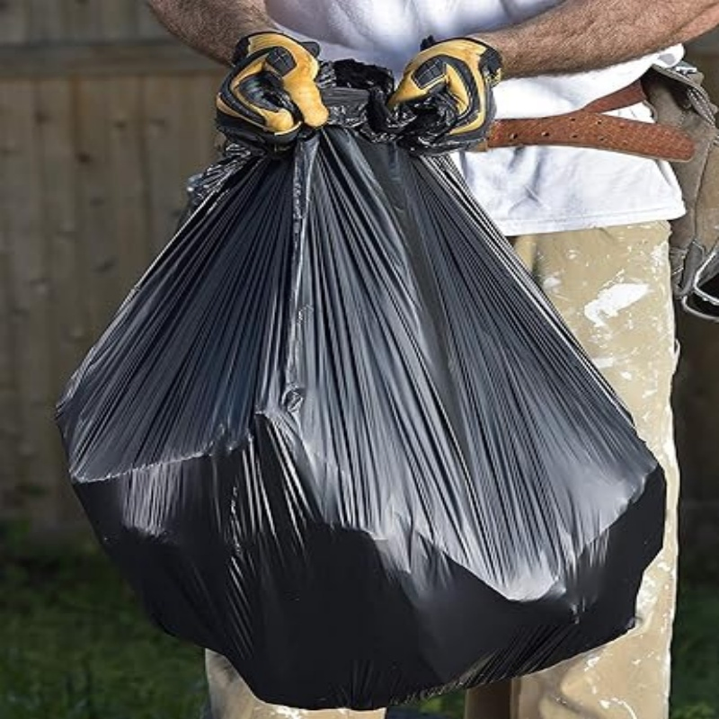 HDPE Disposable Extra Heavy Duty Flat Garbage Bag on Roll