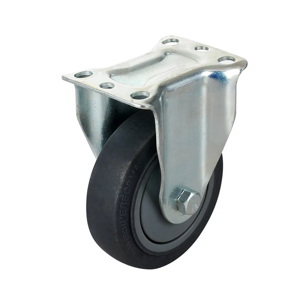PU Rubber Wheel Thread Stem Top Industrial Caster (C-3)
