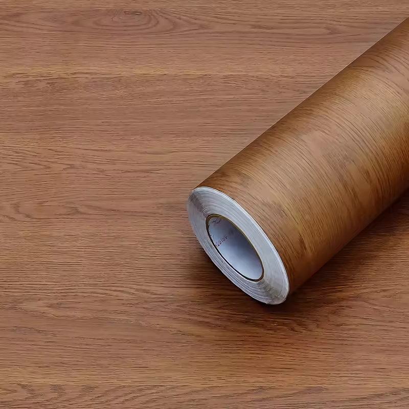 Wholesales Wood Colors PVC Decor Film Sheet Vacuum Press PVC Foil Film for for Kitchen Cabinet Doors