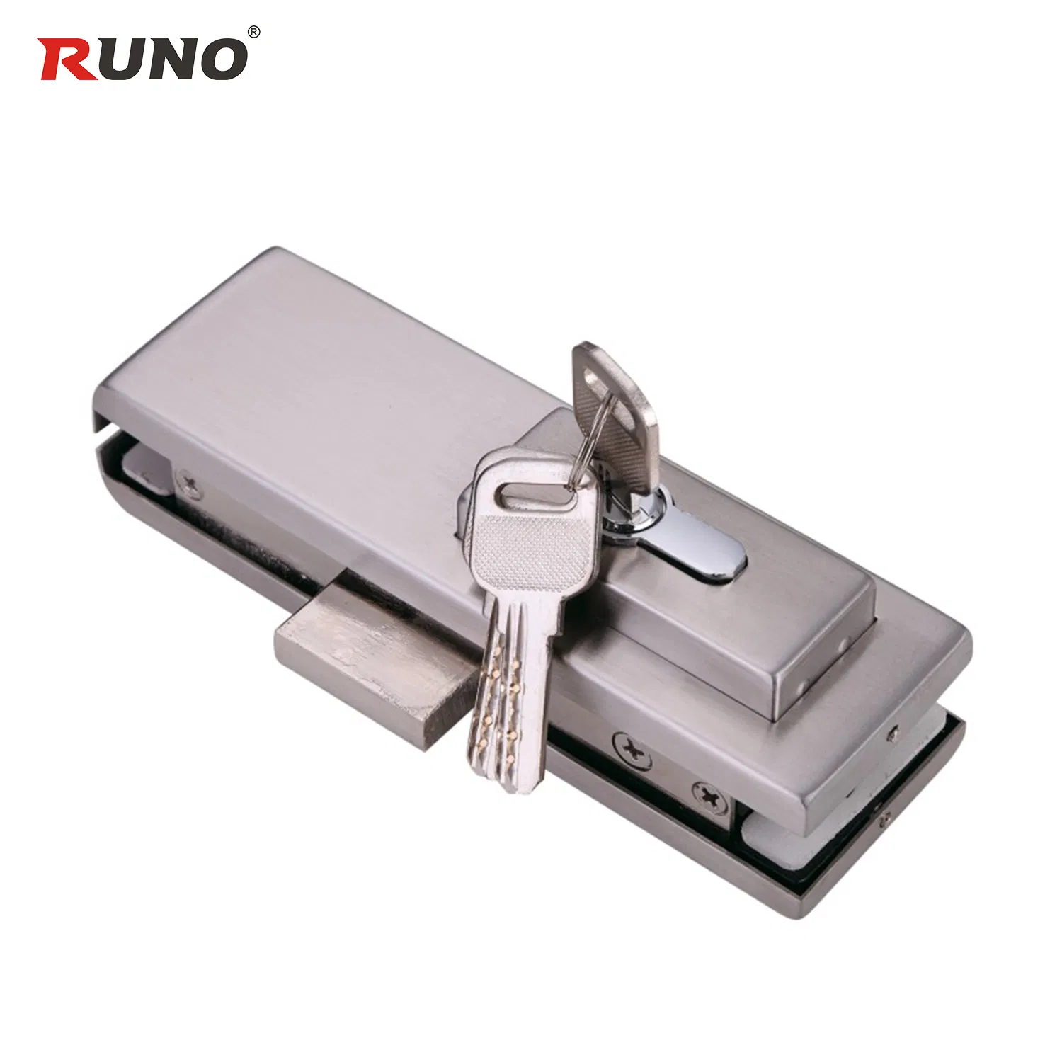 Heavy Duty Brushed Stainless Hydraulic Patch Fitting Glass Door Clamp