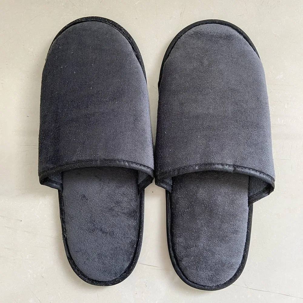 Normal Embroidery Logo 27cm*10.0cm Disposable Airplane Travel SPA Hotel Slipper