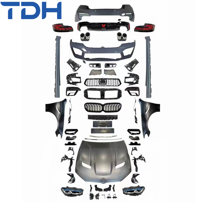 Передний и задний бампер PP для BMW 5 серии (F10/F18) в стиле G30/G38 LCI M5 с капотом CS
