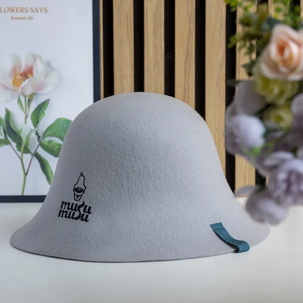 Direct-Manufacturer Wool Felt Sauna Cap - 2-3mm Thickness & Dye Options