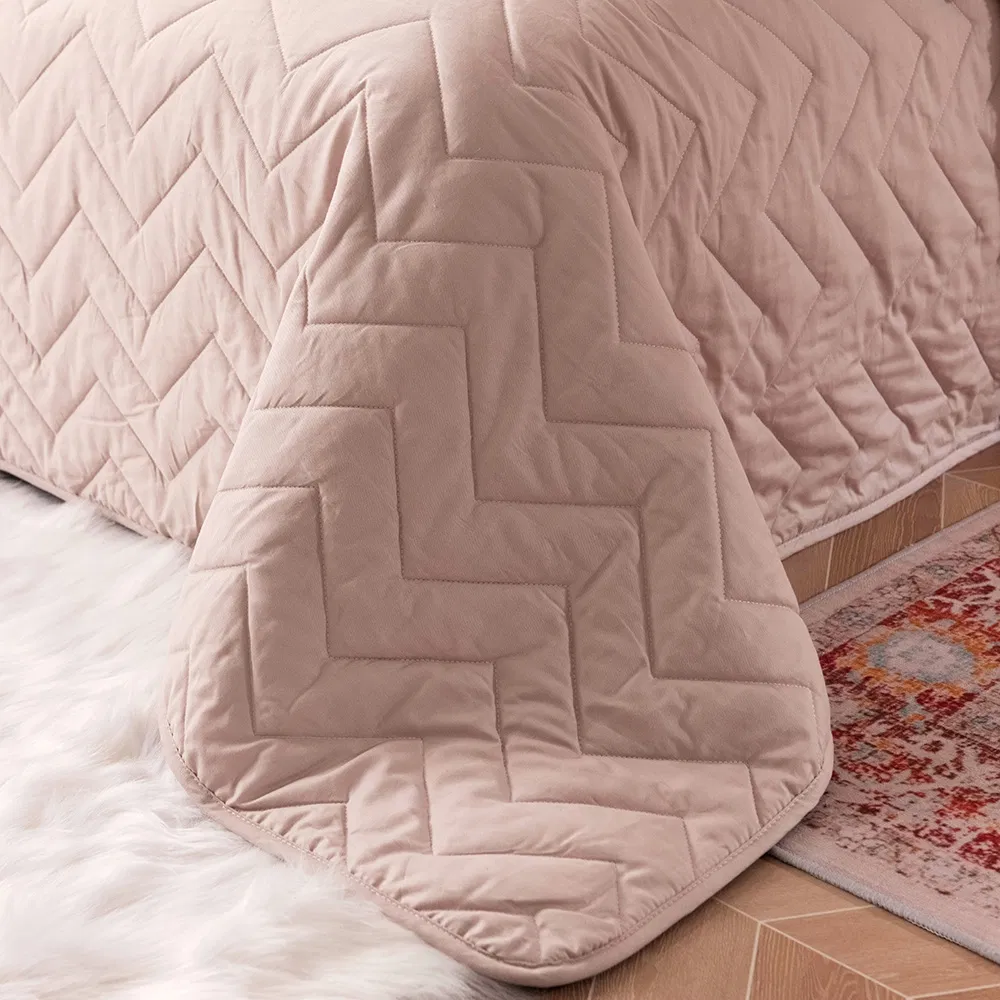 100% Cotton Quilted Bedspread Bed Linen Thick Bed Covers