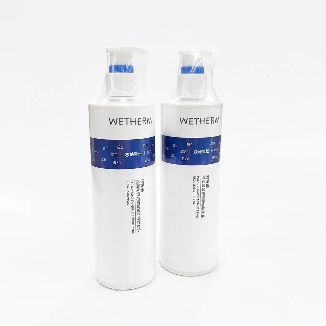 Custom Logo Luxury High Quality 500ml Bottle Hotel Bathroom SPA Shampoo and Shower Gel Set Wholesale