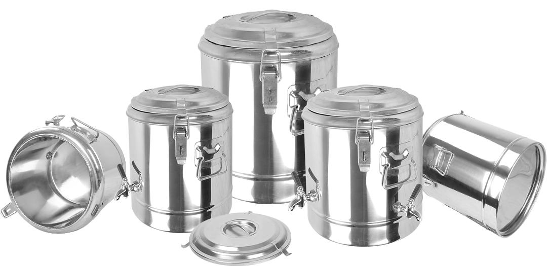 Stainless Steel Heat Preservation Bucket Food Warm Storage Water Barrel