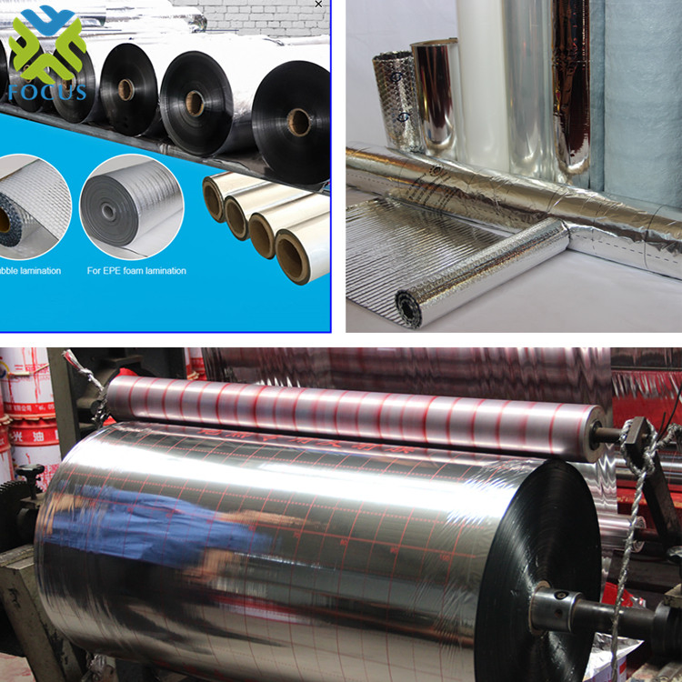 Polyester PE Film Laminated with Pet Metallised Barrier Bubble Foil Thermal Insulation Materials
