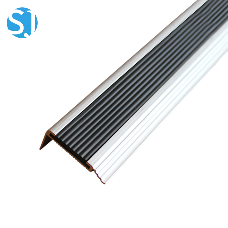 Vinyl Stair Nosing Strips Flexible Non-Slip Stair Edge Trim for Interior and Residential Steps