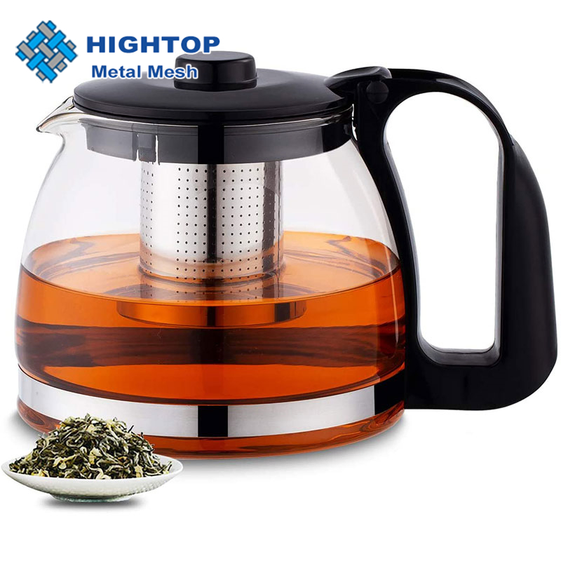 Europe Standard Package Heat Resistant Borosilicate 400ml to 450ml Square Glass Flower Tea Pot Set with Infuser