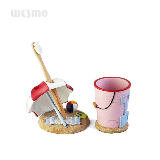 Seashore Theme Polyresin Bathroom Set