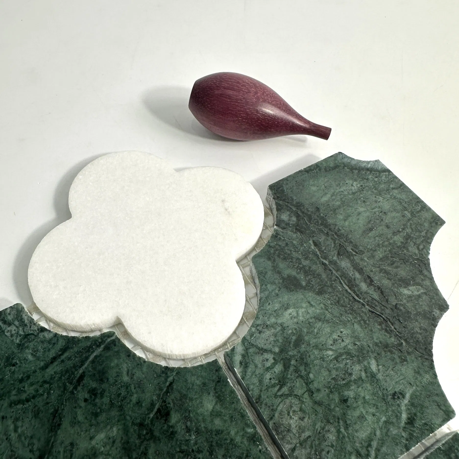 Мозаика из натурального камня «Цветочная смесь» 200x200 мм