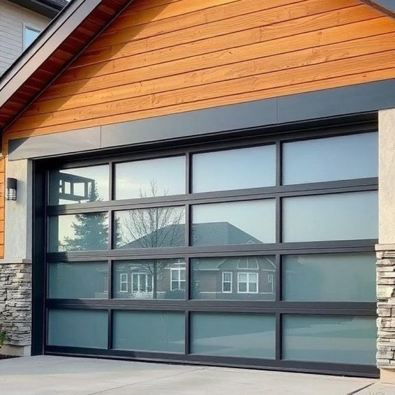 Stylish Glass - Paned Car Garage Door - Let in Natural Light and Elevate Curb Appeal