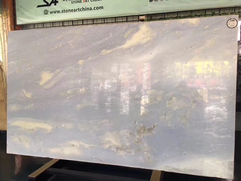 Brazilian Luxury Azul Cielo Blue Marble/Quartzite for Floor Tiles and Countertops