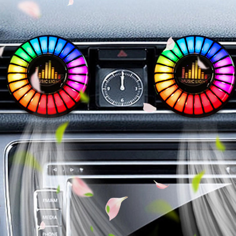 Голосовая светодиодная лампа для авто с ароматерапией