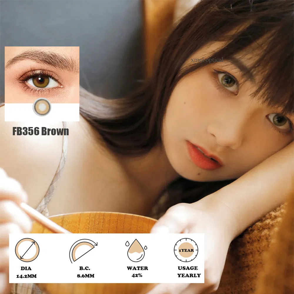 Asian Women Beauty Eye Colored Contact Lenses