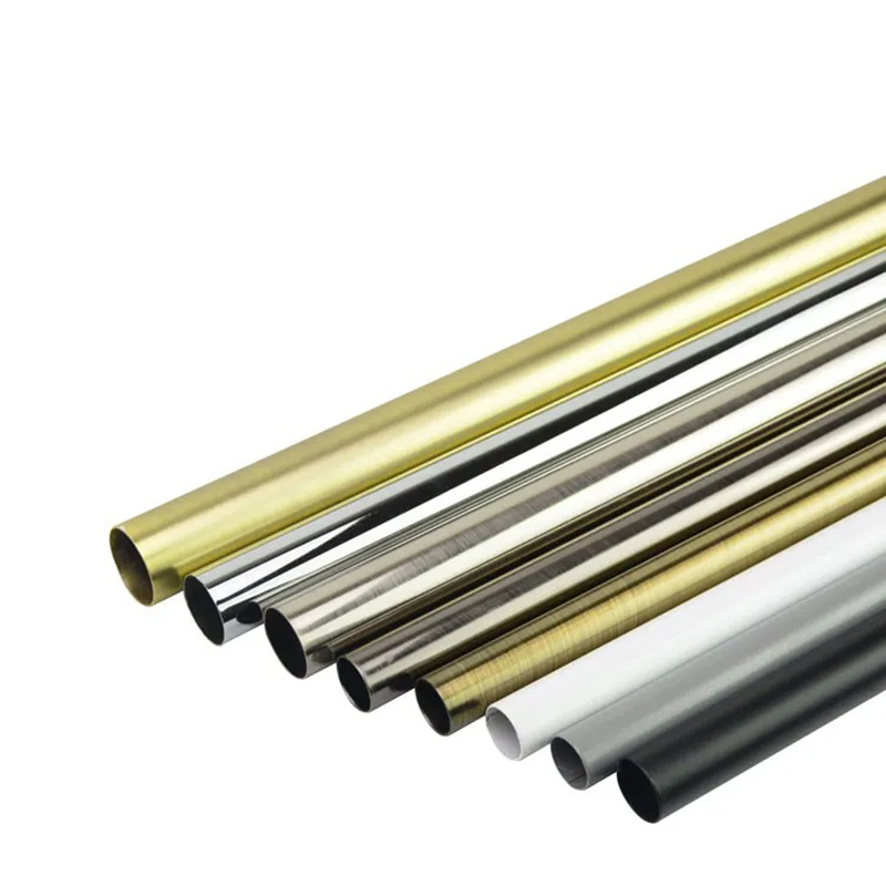 Curtain Rods for Window Splicing Curtain Rods, Single Window Curtain Rod Set with Brackets, Decorative Blackout Metal Curtain Rods/ Curtain Pole