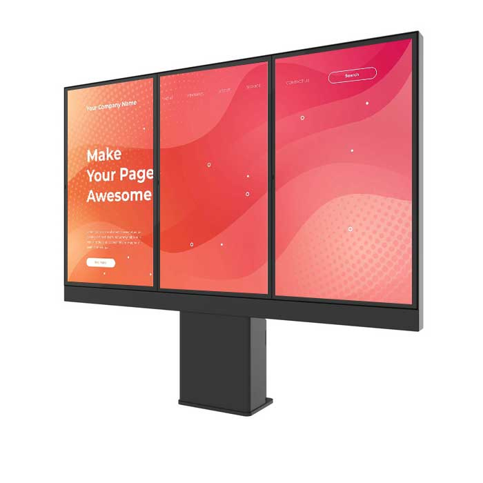 Влагозащищенный сенсорный дисплей для рекламы 75 дюймов