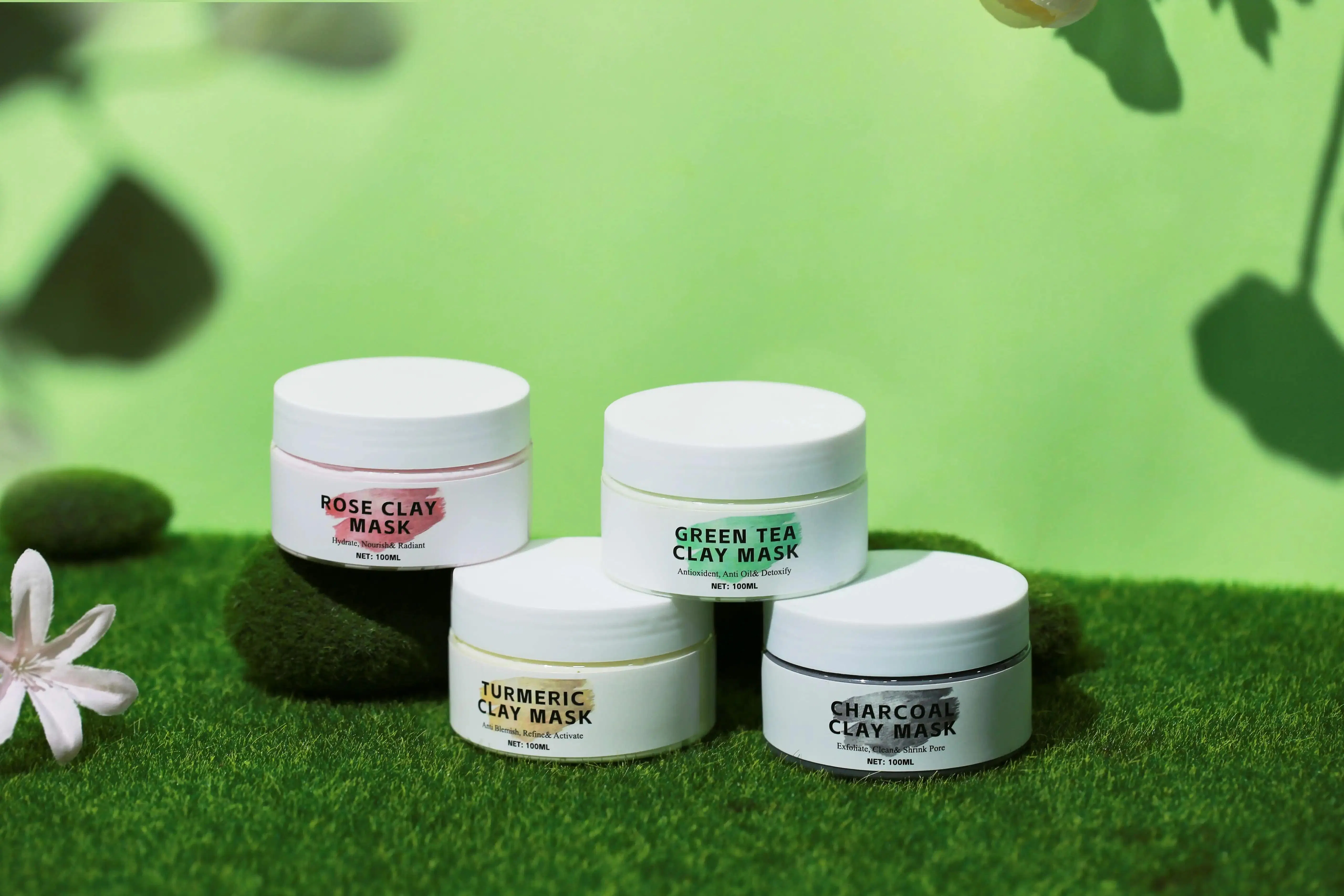 Private Label Natural Organic Mud Mask Deep Pore Cleansing Blackhead Remover Cosmetics Masks Face Skin Care