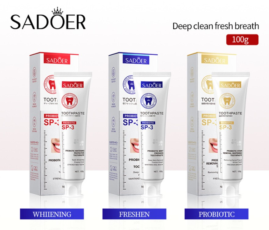 Online Wholesale and Retail Probiotics Mint Fresh Toothpaste Fresh Breath Whitening Repair Gingival Protection and Bacteriostasis