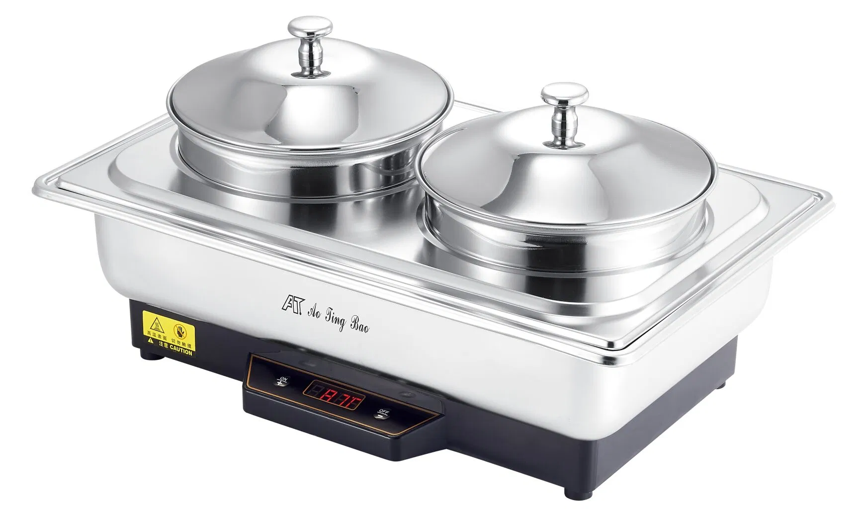 Commercial Hotel Stainless Steel Kitchenware Food Dish Soup Warmer Steamer Buffet Stove Chafing Dish