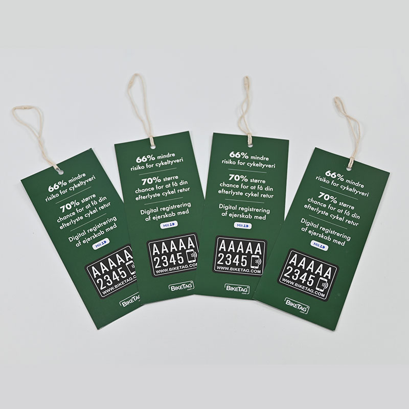 Exquisite and Bright-Colored Clothing Tags