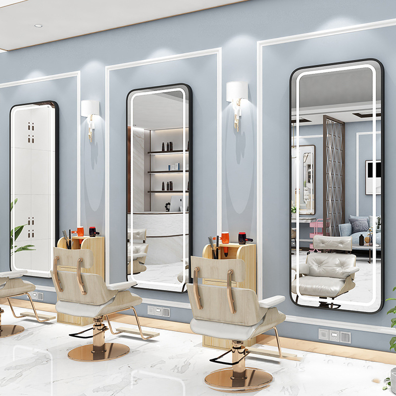 Salon Furniture LED Light Makeup Hotel Bathroom Wall Decoration Illuminated Bedroom Mirror