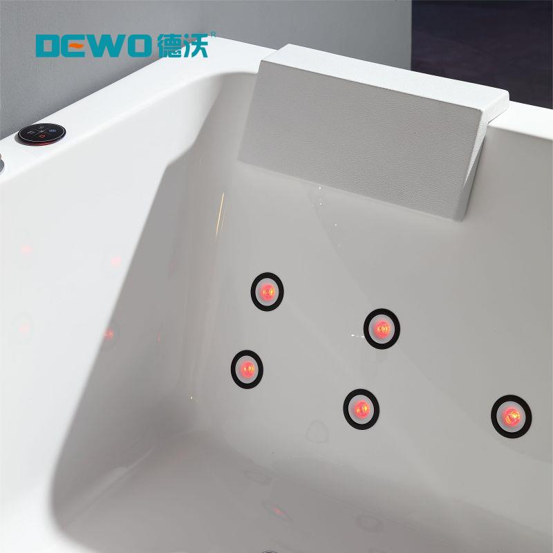 Factory Price Freestanding Acrylic Massage Bathtub Swim SPA Indoor Whirlpool Jacuzzis for 2 Person