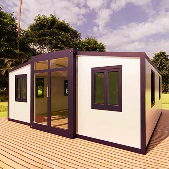 Temporary Buildings for Residential and Office Use, Double Wing Folding Integrated Houses