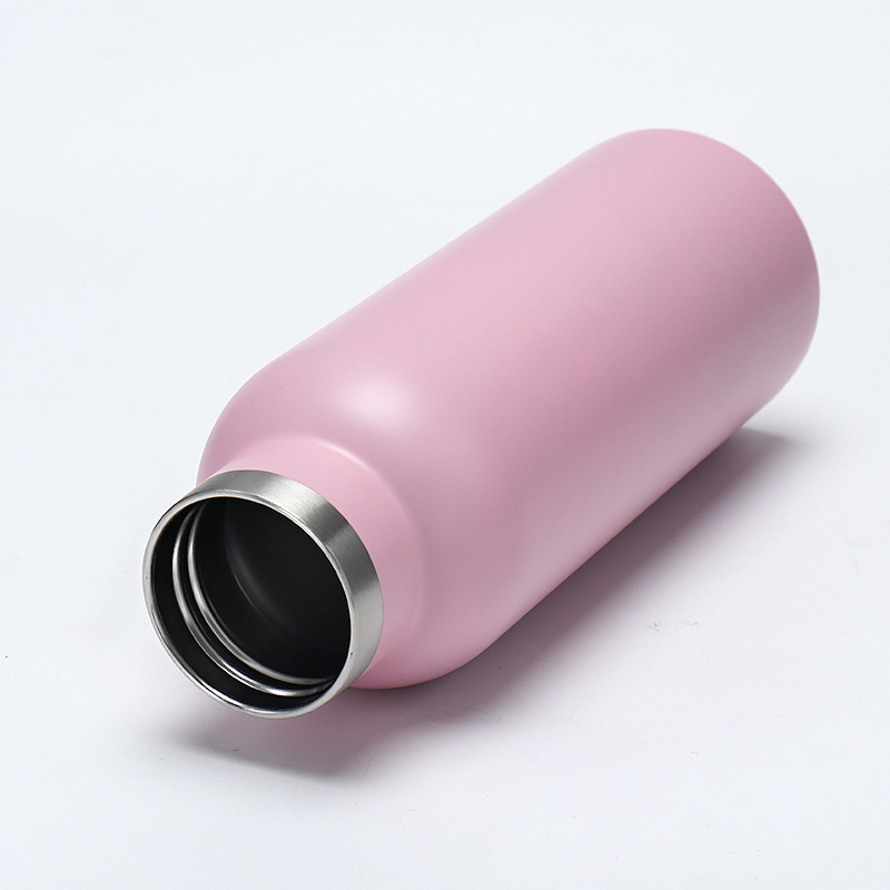 Custom Double Wall Stainless Steel Bottle Outdoor Vacuum Bottles with Mouth Flasks