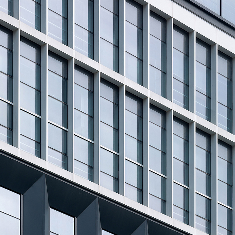 6063 Good Quality Aluminum Curtain Wall Profile for School/ Hospital/Office Building