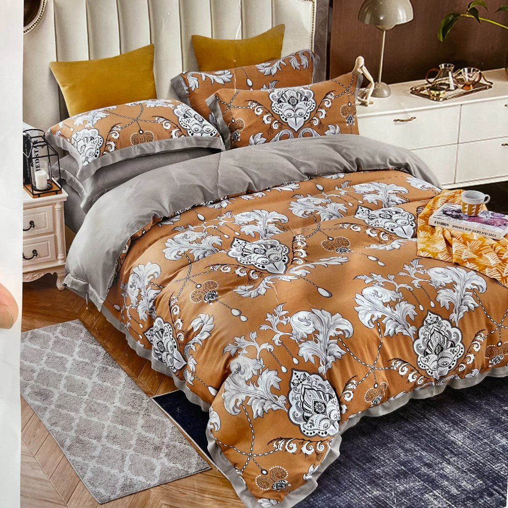 Three Pieces Microfiber Ready Home Textile Comforter Set Bedding Set Bedsheet Bed Cover