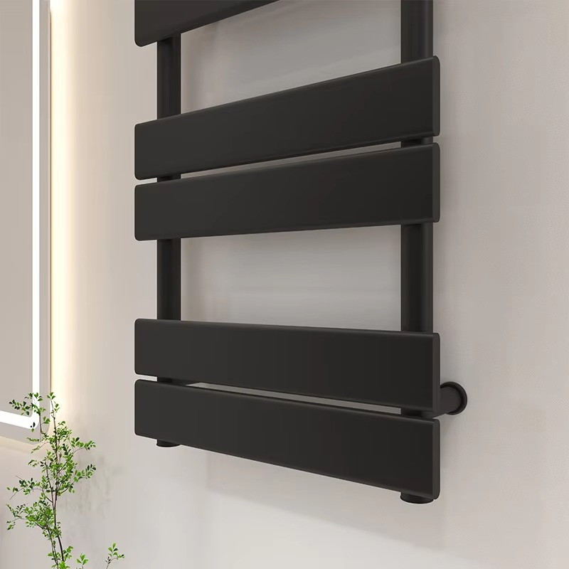 Stainless Steel Towel Radiator Black Radiator Towel Warmer Heated Towel Rack for Efficient Home Bathroom Use