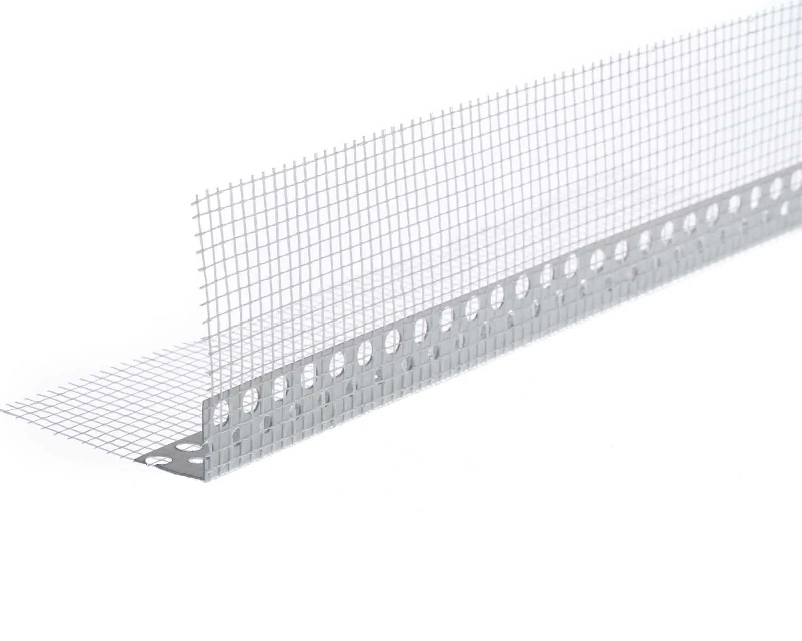 Lemal PT10 Plaster Rails PVC Plastic White Reinforcement Fabric Outside Edge Protection Plaster Drywall Corner Rails Fabric Corner Angle