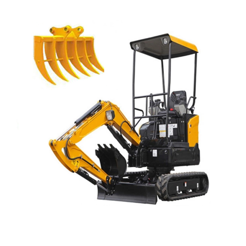 Powerful Welding Root Rake for Excavators, Excavator Accessories Rake Excavator Tilt Stick Rake