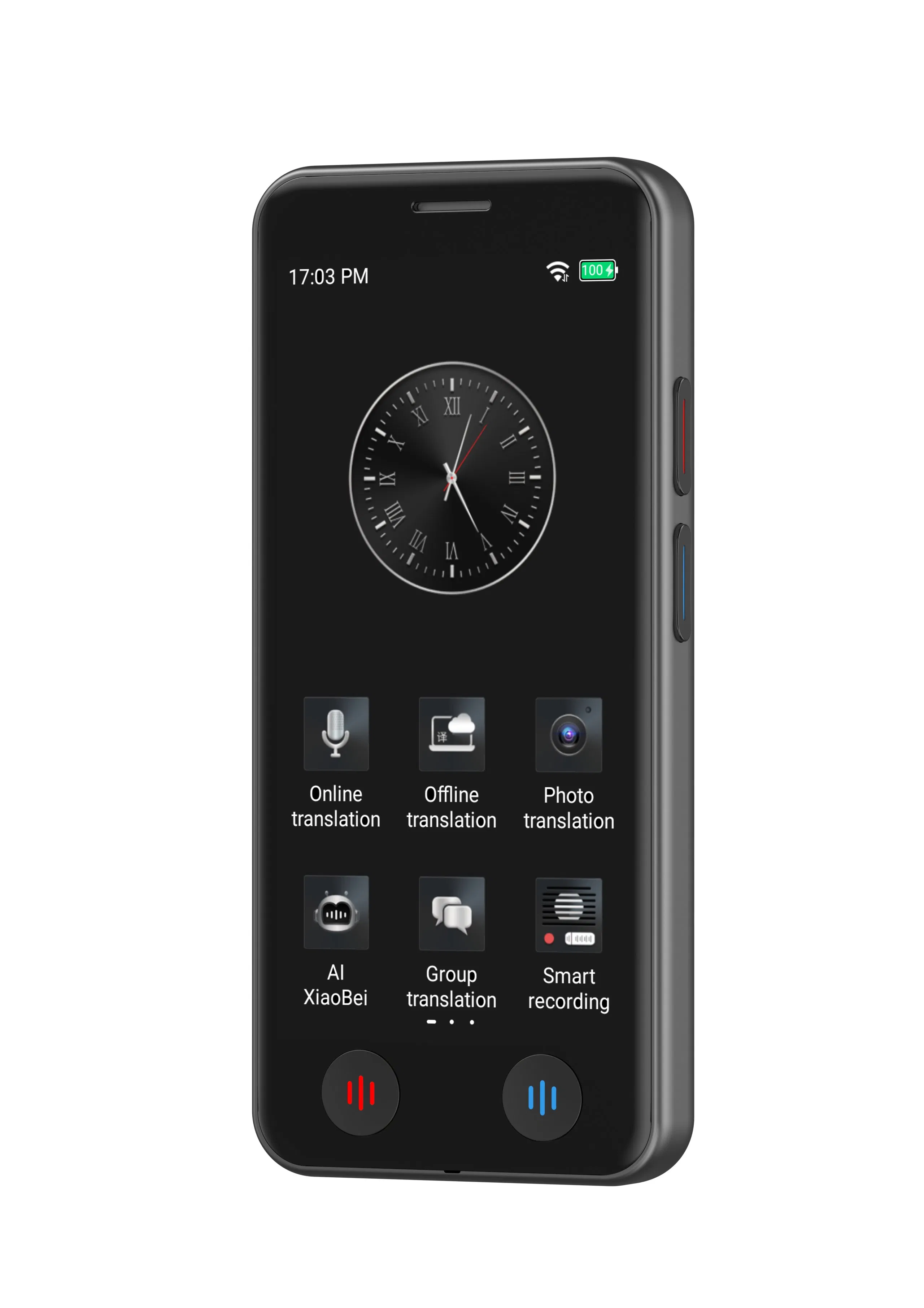 Portable A40lite Voice Translator Device with Real-Time Language Support