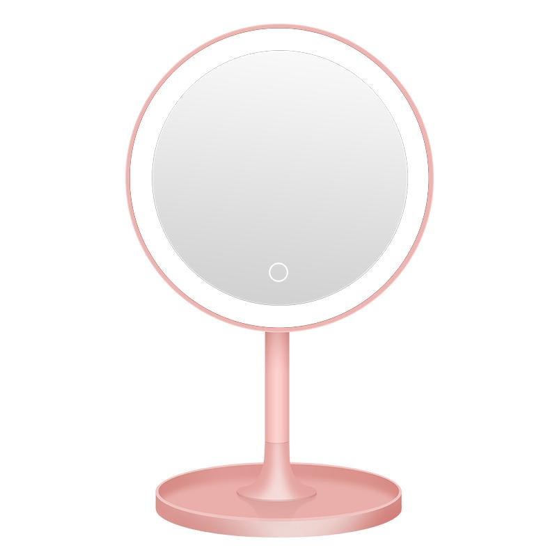 White Pink Beauty Table Touch Smart Makeup Bathroom LED Guangdong Mirror