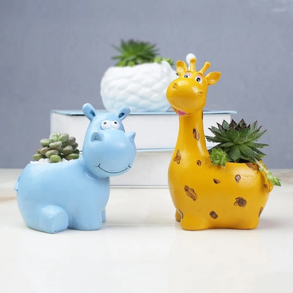 Creative Succulent Cactus Ceramic Flowerpot Hippo Giraffe Shape Planter Pot Ci22038