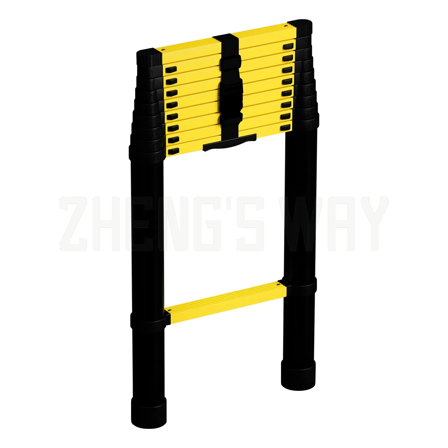 Stainless Steel Telescopic Ladder Extension Multi-Purpose Folding Industrial Household Step Ladder Adjustable Length Folding Steel Ladder