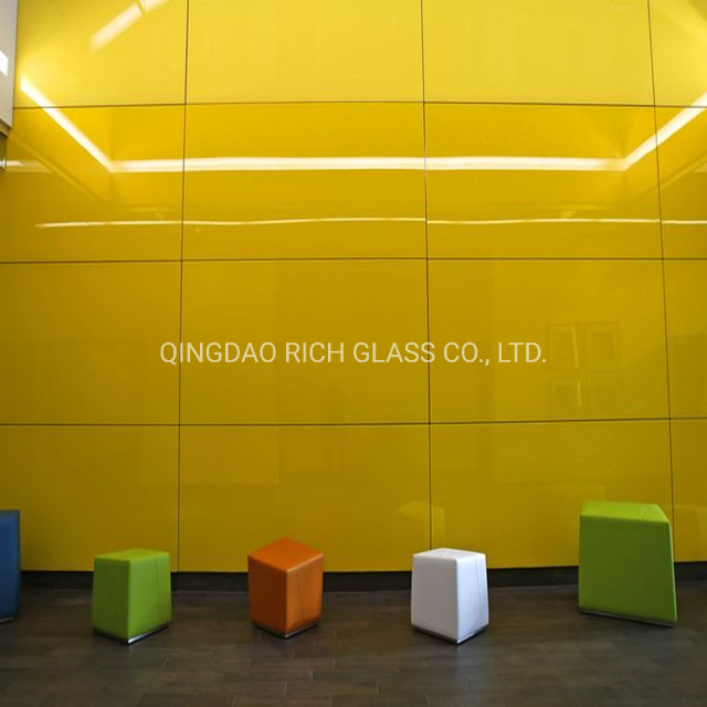 Custom Color Back Painted Silk Screen Printing Glass for Furniture and Office Partition