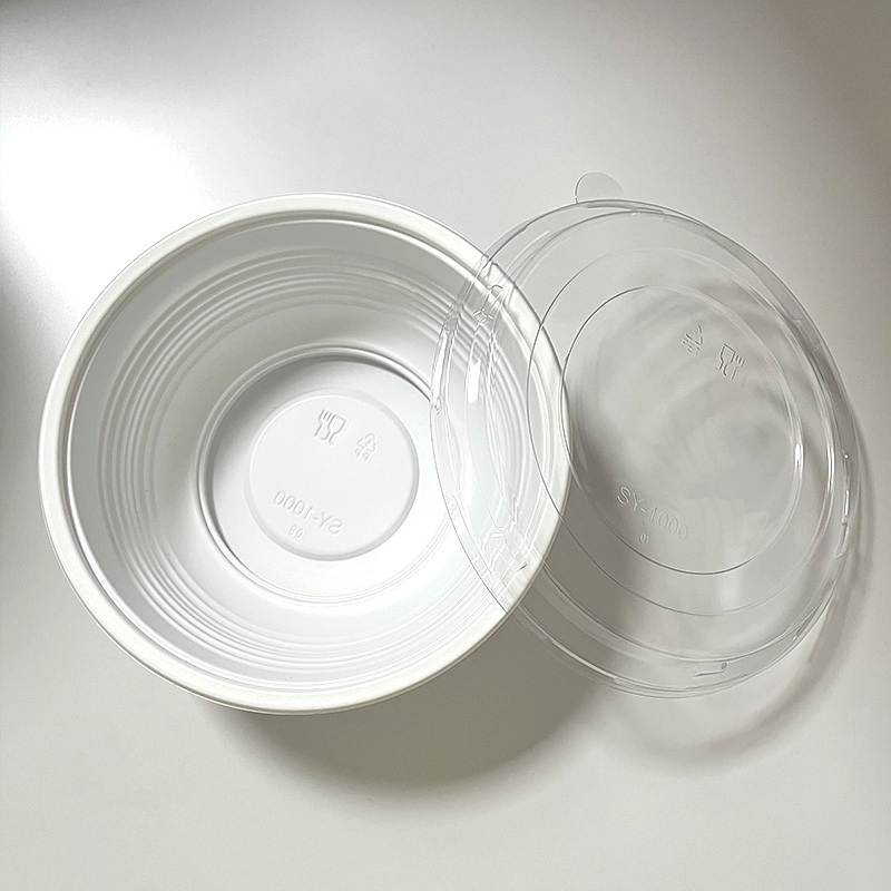 White Base Pet Sushi Tray with Lid Disposable Takeout Bento Sushi Box