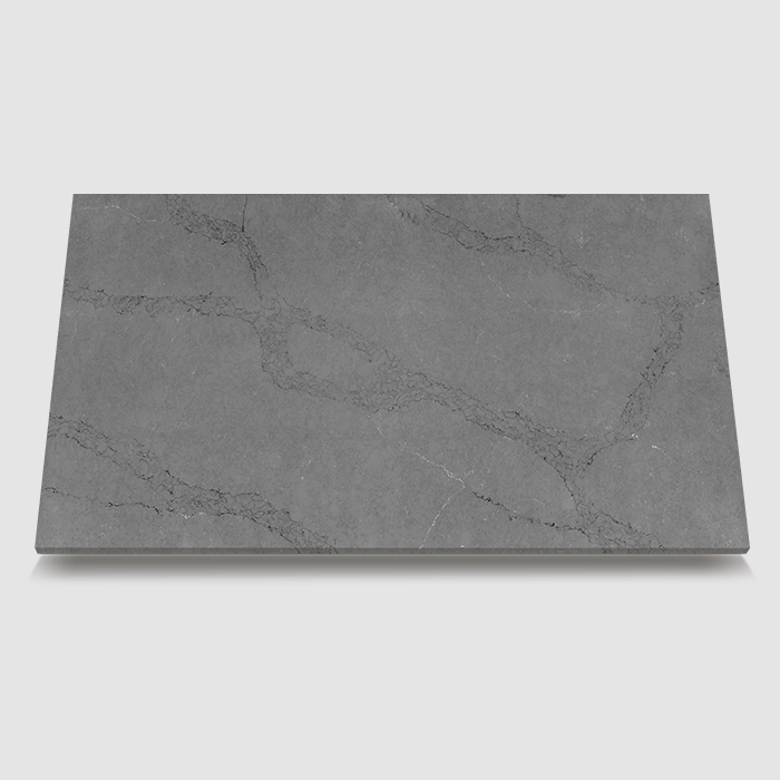 Artificial Stone Calacatta Quartz Stone with Golden Veins for Kitchen Countertop