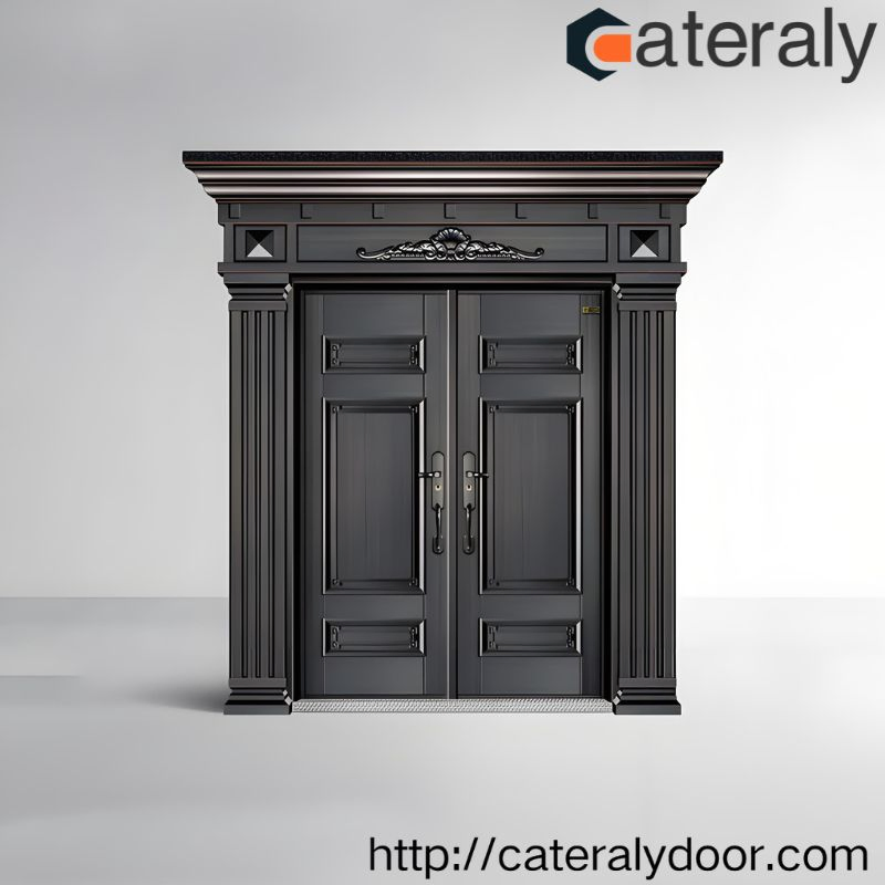 Cateraly Durable Soundproof Residential Door with Adjustable Hinges for Easy Installation with Hardware