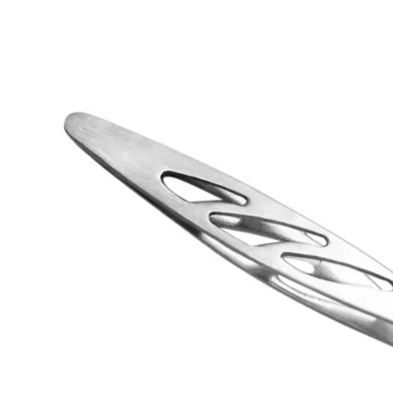 Stainless Steel Slanted Eyebrow Beard Trimming Splinter Hair Removal Home Grooming Tweezers