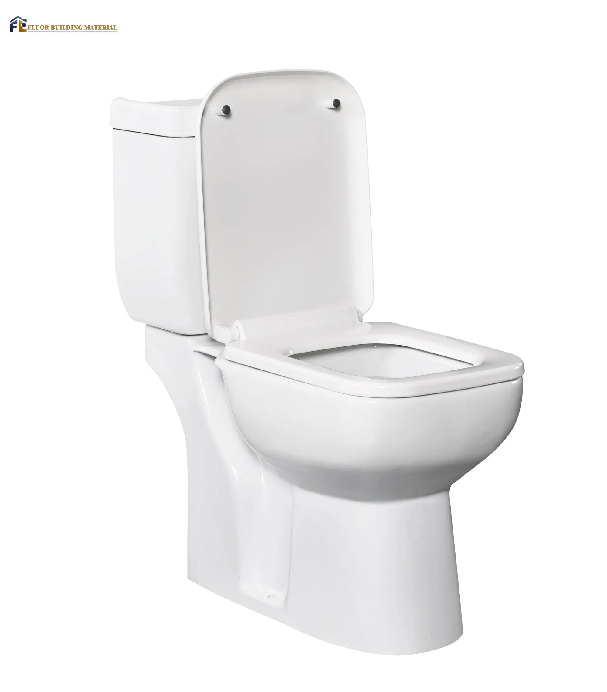 Modern Top-Press Button Two Piece Toilet for Stylish Bathrooms