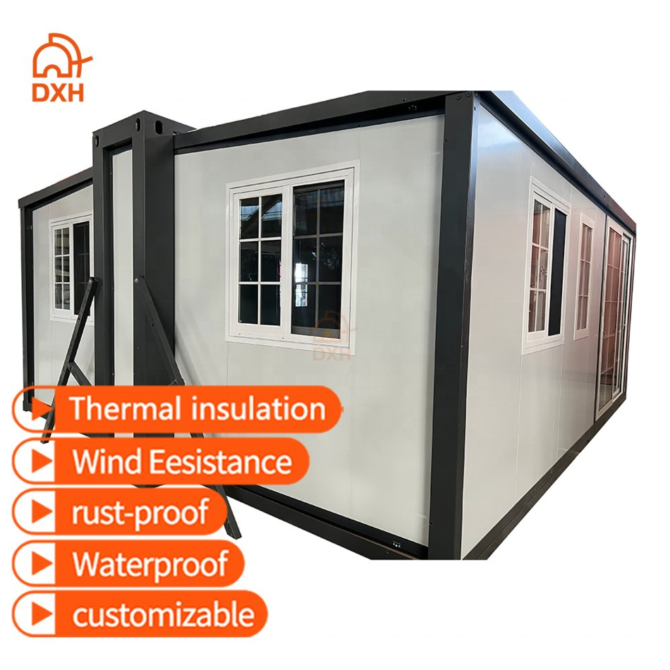 Dxh Hotel Apartment School Classroom Airbnb Workshop Dxh China 3 Bedroom Expandable Container Prefab Homes House with CE ISO CPR RoHS