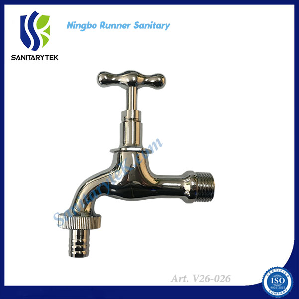 Hose Union Bibcock in Yellow Brass (V26-332)