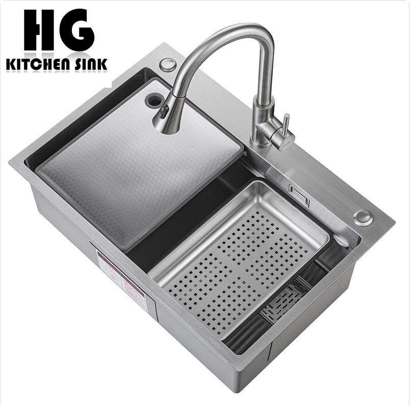 Rectangular Single Basin Nano Treated Stainless Steel Kitchen Sink
