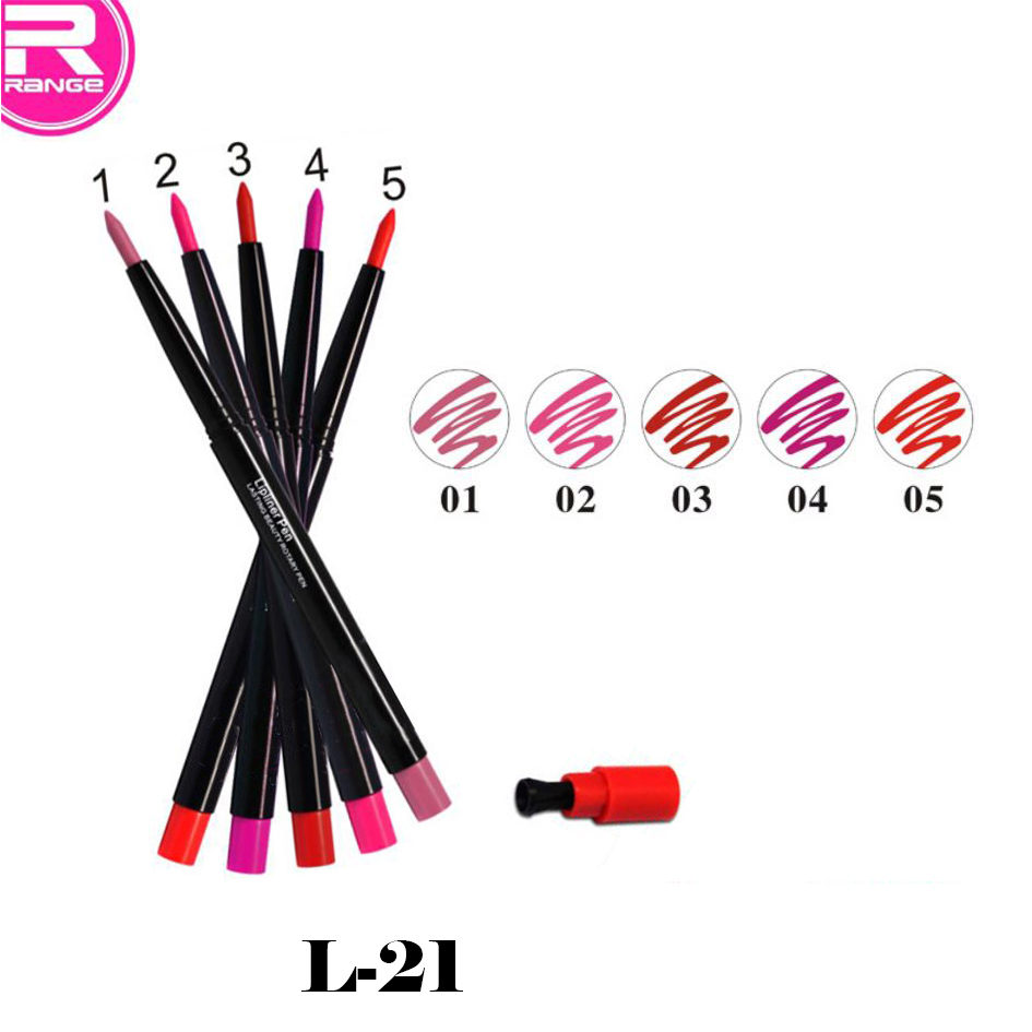 Lipliner Pencil with Sharpener Custom Color Lip Liner Wooden Pencil