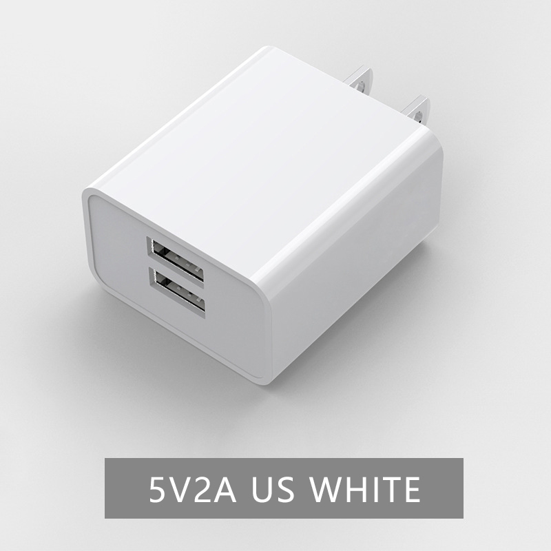 Сетевой зарядник с USB и Type-C для США, 5V 2A